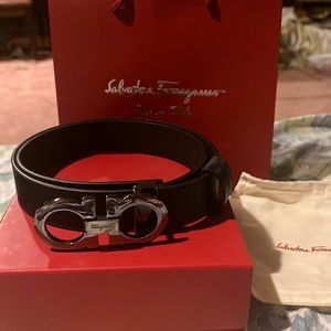 NEW Salvatore Ferragamo REVERSIBLE Belt W/BoxDustbag
